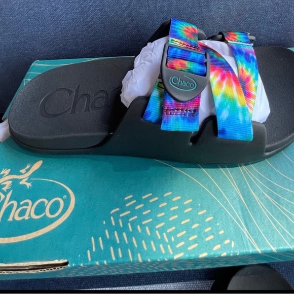 New in box Women's Chillos Slide Dark Tye Dye
(NWT size 10 - Picture 5 of 9